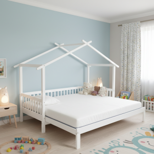 Detská Montessori posteľ KESIO s prístelkou