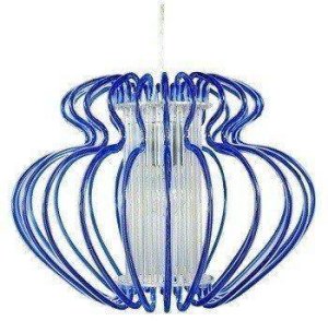 Závěsná stropní lampa 1X60W E27 modrá IMPERIA