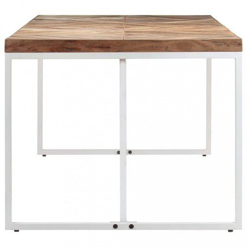 Jedálenský stôl hnedá / biela Dekorhome - ROZMER: 140x70x76 cm