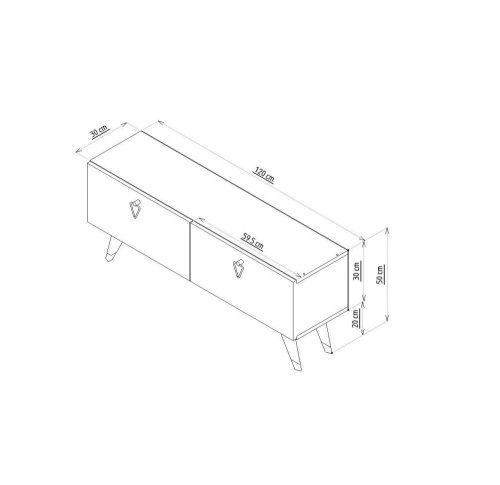 TV stolek Tarab - Walnut