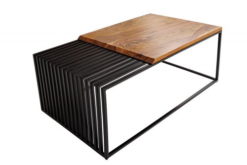 Konferenční stolek XANTHOS Dekorhome - DEKOR: Sheeshamové dřevo