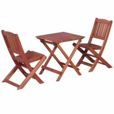 Detský bistro set eukalyptové drevo Dekorhome