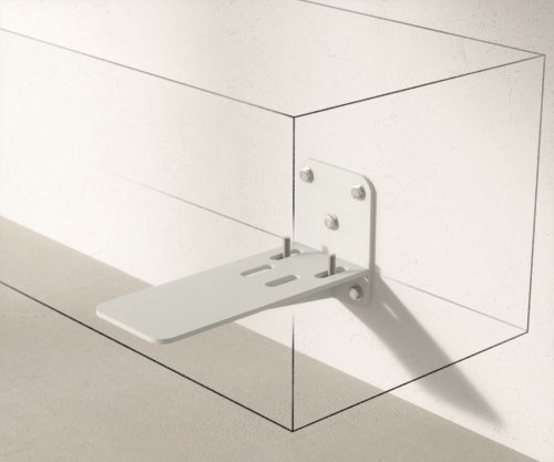 TV stolek Eloi 200x35 cm akácie hnědá 2 dvířka 1 zásuvka závěsné