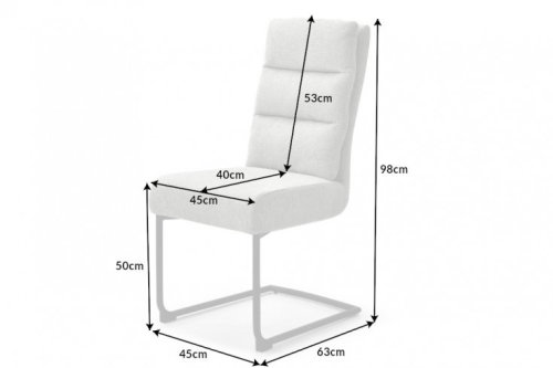 Konzolová jedálenská stolička 2 ks ARETE Dekorhome - BAREVNÁ VARIANTA: Svetlosivá