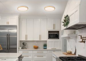 LED stropní svítidlo 18W bílé + dřevěné 4000K Gandava