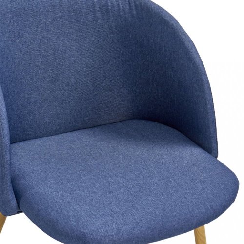 Jídelní set 5ks textil / dub Dekorhome