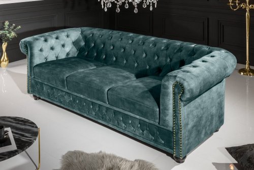 Chesterfield pohovka 3-místná MIDAS Dekorhome