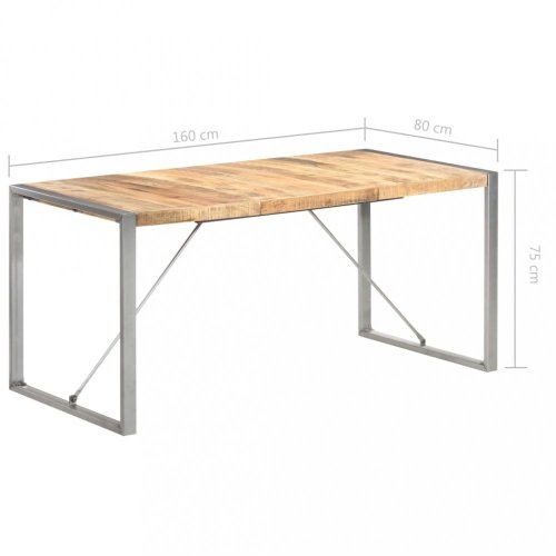 Jídelní stůl hnědá / šedá Dekorhome - ROZMĚR: 180x90x75 cm