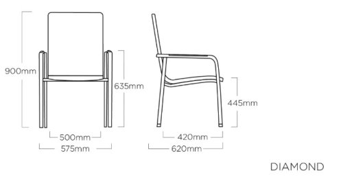 Zahradní křeslo DIAMOND