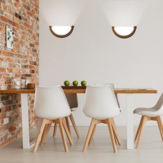 Stropné svietidlo 1030 Stropné svietidlo 1/2 Drevené Štandardné E27 Dub