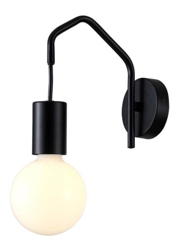 Nástenné svietidlo s matným čiernym kovovým rámom Basso