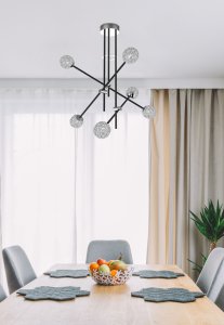 Stropná lampa Apeti Paksos 6xG9 LED čierna