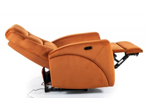 Elektrické polohovacie kreslo KRONOS VELVET