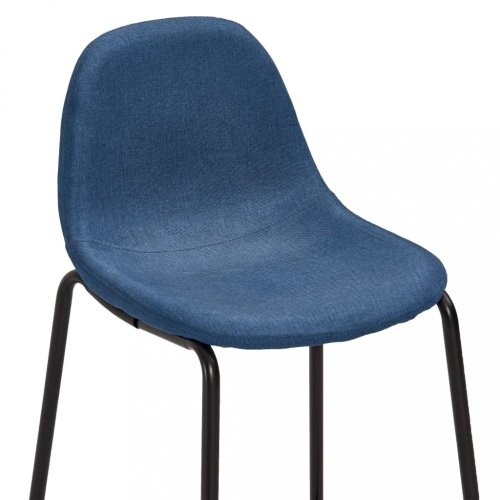 Barový set 5ks textil / černá Dekorhome