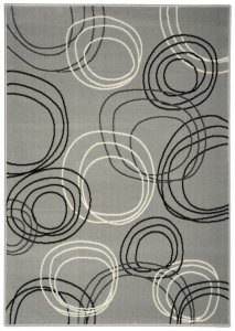 Kusový koberec Circles grey 80x150 cm