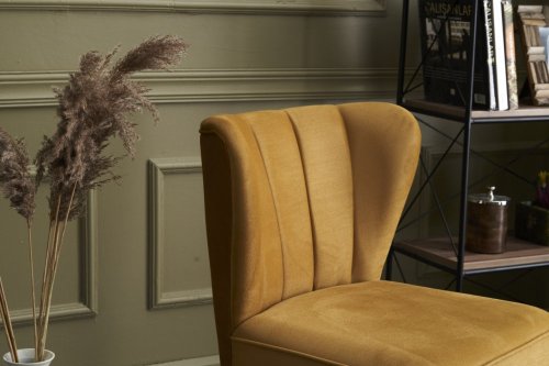 Kreslo ušiak Layla - Gold