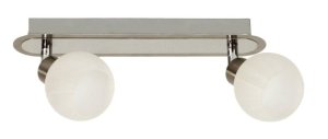 Nástenná lampa 2X40W G9 saténový chróm ALABASTER