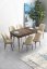 Extendable Dining Table & Chairs Set (7 Pieces) Han - Baroque, Cream