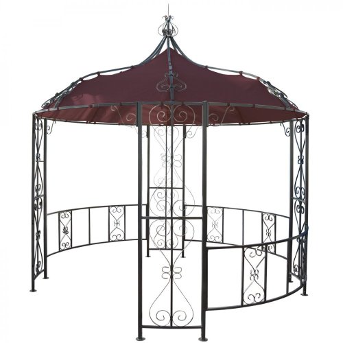 Zahradní pergola 3 x 3 m Almeria - BAREVNÁ VARIANTA: Hnědá / červená