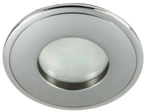 Hermetické svítidlo IP65 chrom perleťově kulaté SH-08