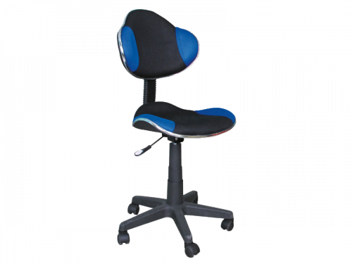 Studentská kancelářská židle Q-G2 - BAREVNÁ VARIANTA: Modrá / černá