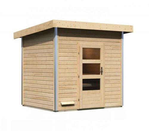 Venkovní finská sauna NORGE Dekorhome - BAREVNÁ VARIANTA: Přírodní dřevo