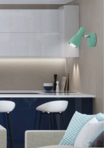 Nástěnná lampa 1X40W E14 mátová PICARDO