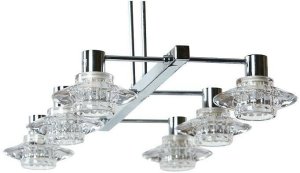 Stropní lampa Rastek 6xG9 chrom