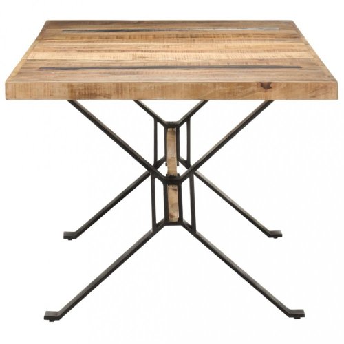Jídelní stůl dřevo / ocel Dekorhome - ROZMĚR: 180x90x76 cm