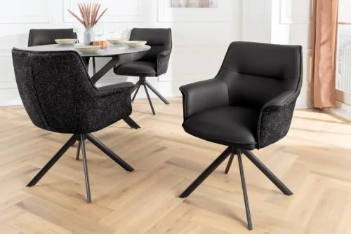 Otočné jedálenské kreslo 2 ks KEUS Dekorhome