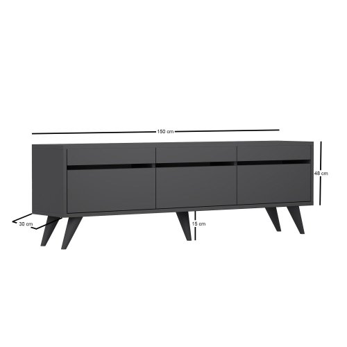 TV stolek River - Anthracite