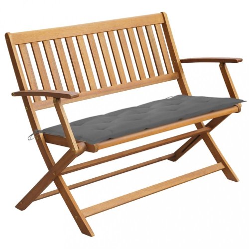 Zahradní lavice s poduškou 120 cm Dekorhome