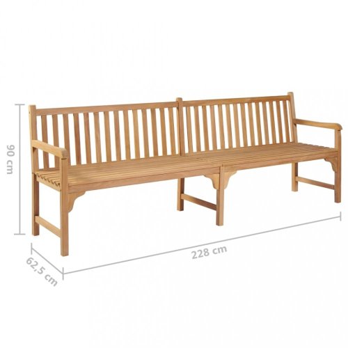 Zahradní lavice masivní teak Dekorhome