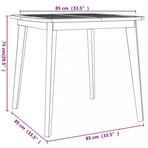 Záhradný stôl Dekorhome - ROZMER: 110x110x75 cm