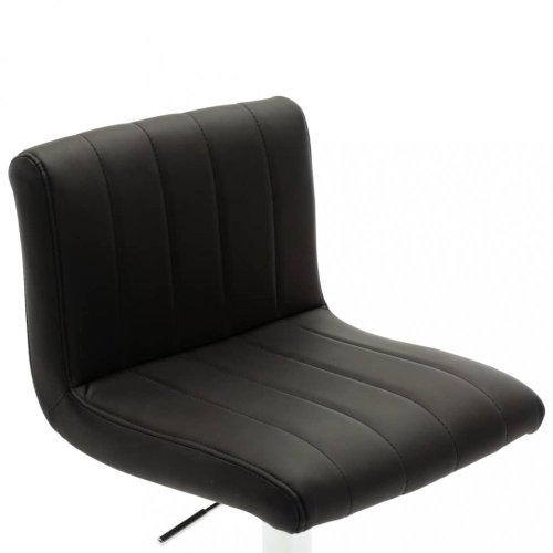 Barová židle umělá kůže / chrom Dekorhome - BAREVNÁ VARIANTA: Černá