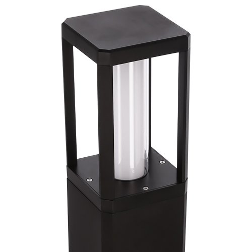 Záhradná LED lampa CROCUS – čierny stĺp 2x6W IP65 – moderné osvetlenie záhradných chodníkov