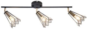 Stropné svietidlo čierne bodové 3xGU10 54cm Colly 93-01634