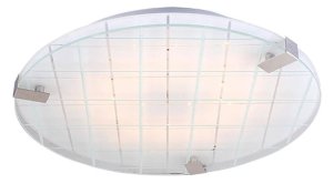 Stropní lampa chrom/bílá 31cm LED studená barva Noble