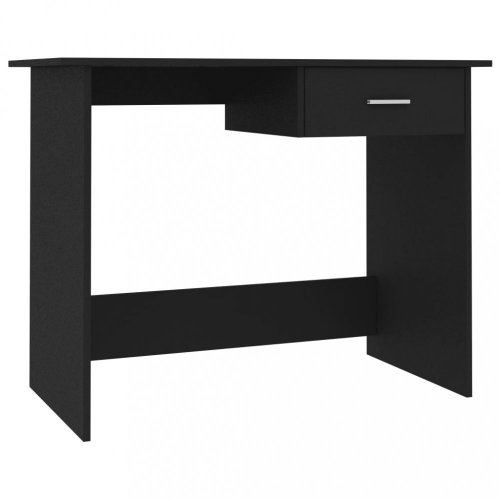 Písací stôl so zásuvkou 100x50 cm Dekorhome - BAREVNÁ VARIANTA: Čierna lesk