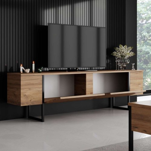TV stolek Luxe - Atlantic Pine, Black