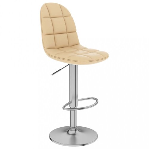Barová židle umělá kůže / chrom Dekorhome - BAREVNÁ VARIANTA: Krémová