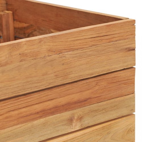 Zahradní truhlík teakové dřevo Dekorhome - ROZMĚR: 100x40x55 cm