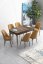 Extendable Dining Table & Chairs Set (7 Pieces) Han - Baroque, Cappuccino