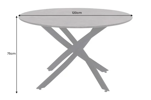 Jídelní stůl RUTHER 120 cm Dekorhome