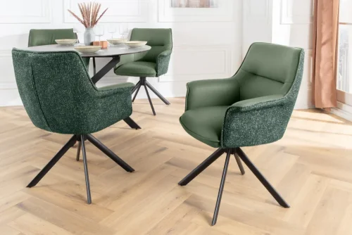 Otočné jedálenské kreslo 2 ks KEUS Dekorhome