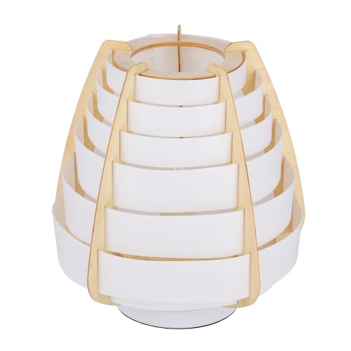 Stolní lampa béžová dřevo+plast Nagoja Ledea