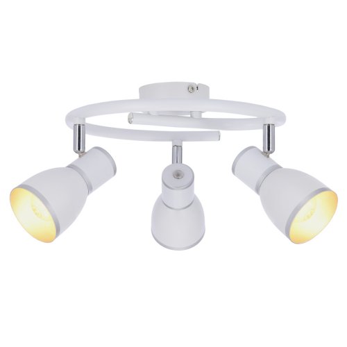 Stropné svietidlo biele/chrómové špirálové 3xE14 Fido