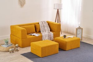 Dvojmiestna rozkladacia pohovka Pirgos - Orange