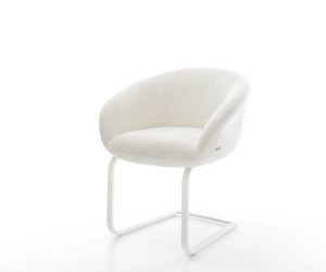 Jedálenská stolička Vinka-Flex s opierkami bouclé mäkký béžová