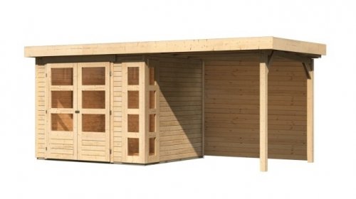Dřevěný zahradní domek KERKO 3 s přístavkem 240 Dekorhome